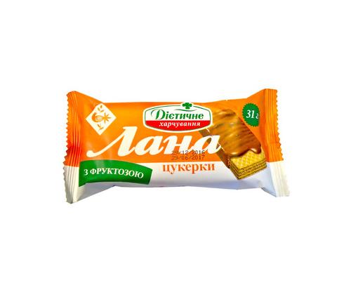 LANA Vahvlikompvekid fruktoosiga 372g (12x31g)