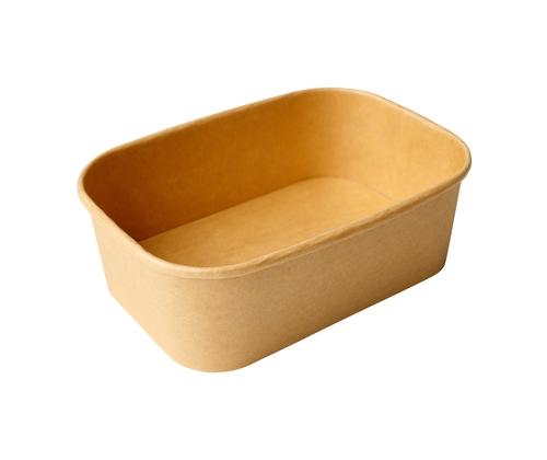 ECOTIME Toidukarp papp 750ml 50tk (pruun, kandiline)