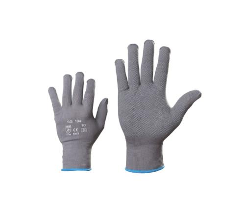 Töökindad nailonist kootud kummipunktid peopesas (SG104) nr.7