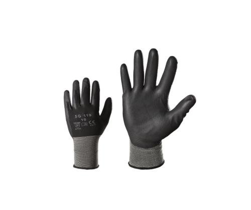 Töökindad puutetundlikud nailonist SG119 must M8