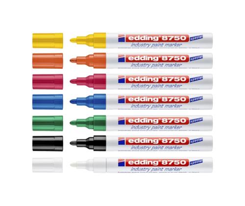 Tööstuslik marker EDDING Industry paint 8750 2-4mm must