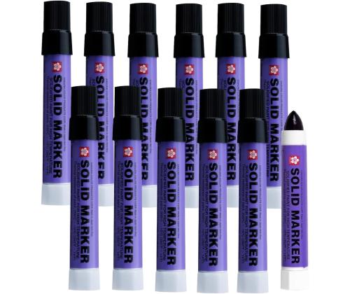 Tööstuslik marker SAKURA Solid 12mm must