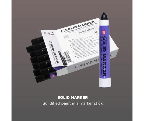Tööstuslik marker SAKURA Solid 12mm must