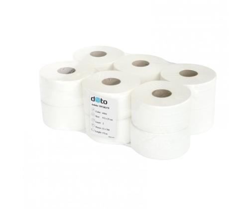 Tualettpaber 2-kihiline DOTO Mini Jumbo S2 150m valge