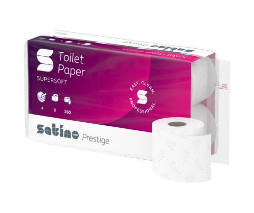 Tualettpaber WEPA Prestige 4-kihiline lumivalge 8 rulli