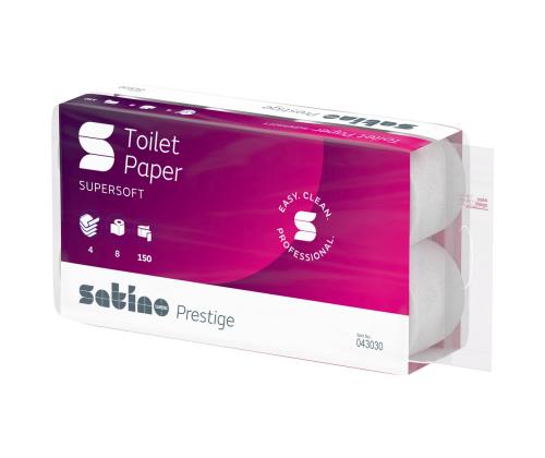 Tualettpaber WEPA Prestige 4-kihiline lumivalge 8 rulli