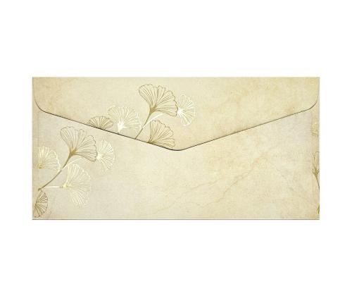 Ümbrik C65 DL 120g Hõlmikpuu kuldsete detailidega 10tk pakis