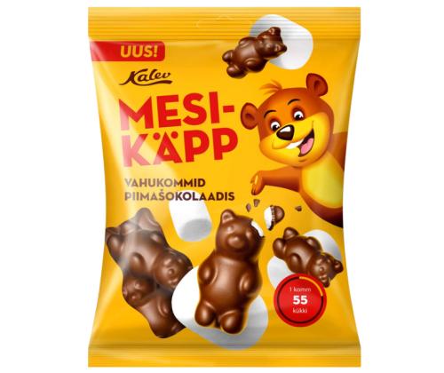 Vahukommid KALEV Mesikäpp piimašokolaadis 115g