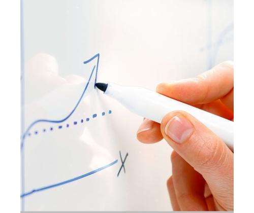 Valge tahvel DAHLE Basic 1200x1800mm lakitud pinnakate, alum.raam