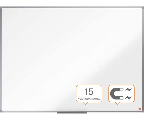 Valge tahvel 1200x900mm NOBO Essence Steel lakitud pind