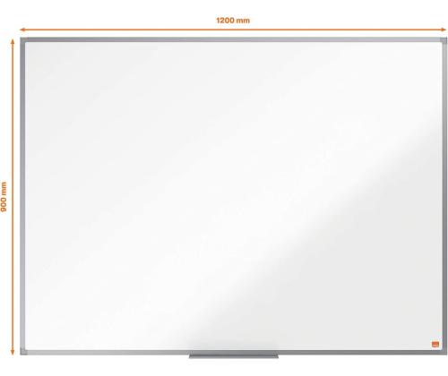 Valge tahvel 1200x900mm NOBO Essence Steel lakitud pind