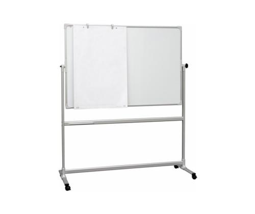 Valge tahvel ratastel 2000x1200mm kahepoolne ümber telje pöörlev E3 keraamiline läikiv pind 2x3