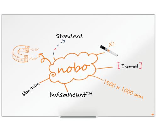 Valgetahvel-magnettahvel NOBO Impression Pro Enamel 150x100