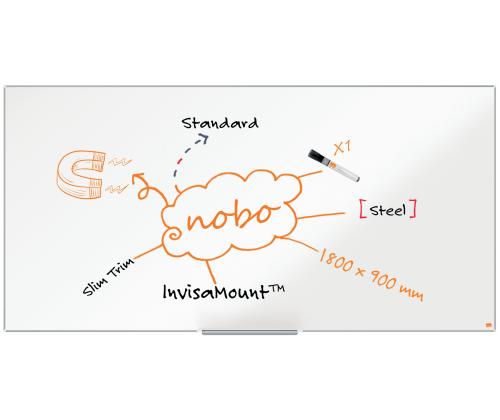 Valgetahvel-magnettahvel NOBO Impression Pro Steel 180x90cm