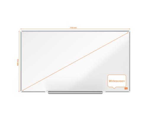 Valgetahvel-magnettahvel NOBO Impression Pro Wide Steel 32"