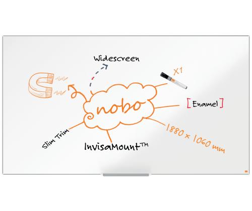 Valgetahvel-magnettahvel NOBO ImpressionPro Wide Enamel 85"
