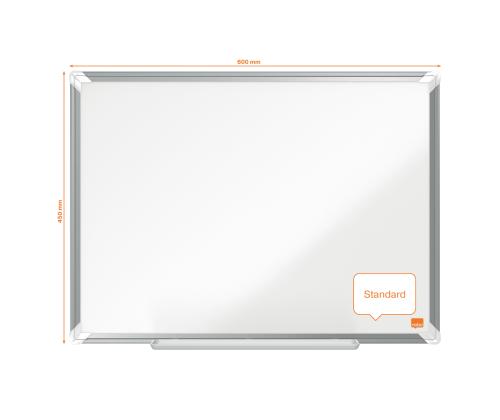 Valgetahvel-magnettahvel NOBO Premium Plus Enamel 60x45cm