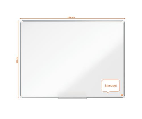 Valgetahvel-magnettahvel NOBO Premium Plus Steel 120x90cm