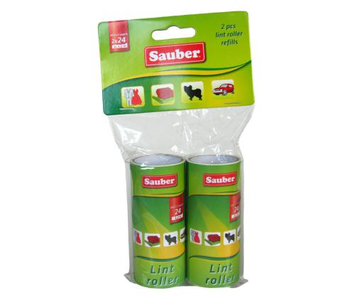 Varurullid tekstiilipuhastusrullile SAUBER 24 lehte  x 2 rulli