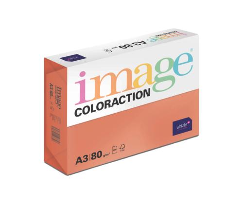 Värviline paber A3 80g IMAGE Coloraction nr.28 tumepunane (London) 500 lehte