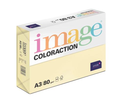 Värviline paber A3 80g IMAGE Coloraction nr.55 kahvatukollane (Desert) 500 lehte