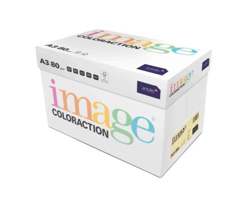 Värviline paber A3 80g IMAGE Coloraction nr.55 kahvatukollane (Desert) 500 lehte
