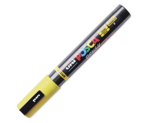 Värvimarker UNI Posca PC5BR kollane pintselots 1-4mm