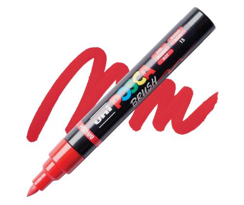 Värvimarker UNI Posca PC5BR punane pintselots 1-4mm