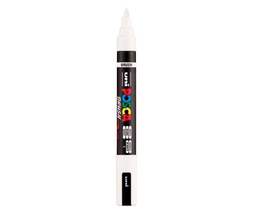 Värvimarker UNI Posca PC5BR valge pintselots 1-4mm