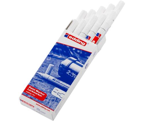 Värvimarker EDDING 751 1-2mm valge
