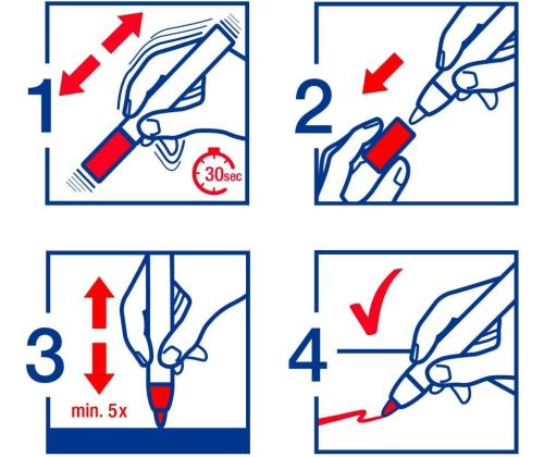 Värvimarker EDDING 751 1-2mm valge