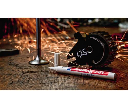 Värvimarker EDDING 751 1-2mm valge