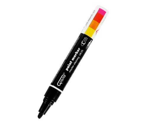 Värvimarker GRAND Paint GR-25 (metall, klaas, plastik) koonilise otsaga must