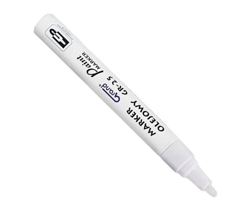 Värvimarker GRAND Paint GR-25 (metall, klaas, plastik) koonilise otsaga valge