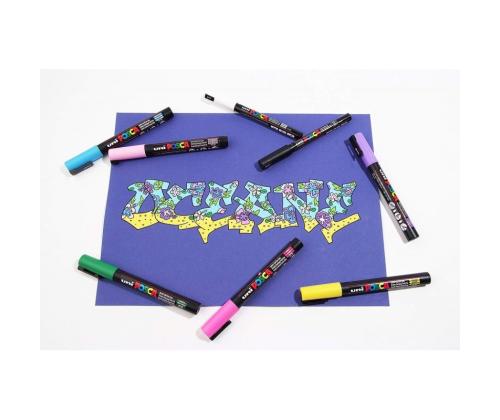 Värvimarker UNI Posca PC-3M 0,9-1,3 mm valge-1