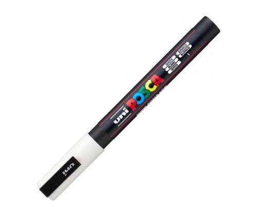 Värvimarker UNI Posca PC-3M 0,9-1,3 mm valge