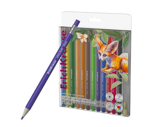 Värvipliiatsid ERICH KRAUSE mehaanilised 12 värvi Safari