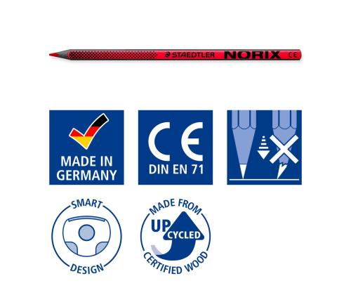 Värvipliiatsid STAEDTLER Norix® 186 12 värvi