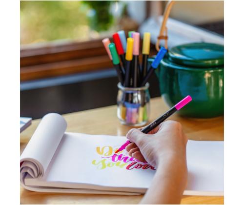 Viltpliiatsid BIC Intensity 12 värvi kaheotsaga