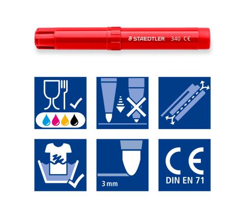 Viltpliiatsid STAEDTLER Club Jumbo 12 värvi