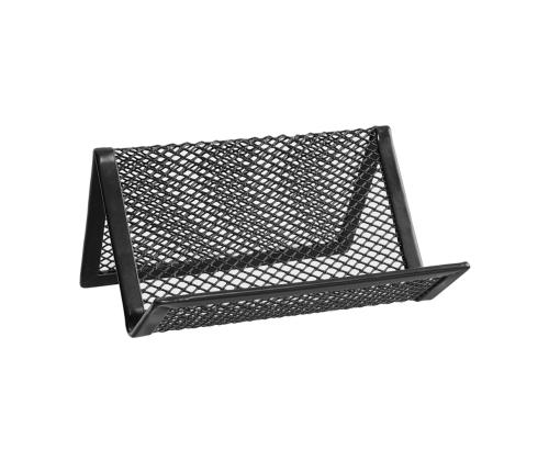 Visiitkaardihoidja lauale metallist must 30-le kaardile ERICH KRAUSE