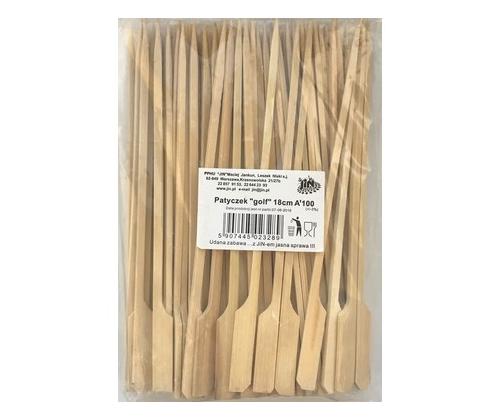 Võileivatikud KULUX aerukujulised 18cm 100tk (puidust)