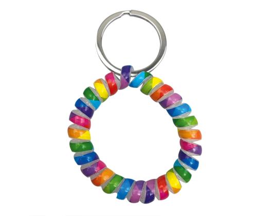 Võtmehoidja käepael spiraal võtmerõngaga, assortii