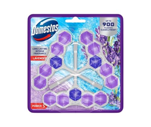WC-värskendaja DOMESTOS Power5 Lavender trio-pakk 150g