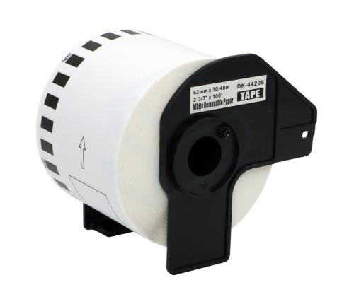 Etikett BROTHER DK44205 kergesti eemaldatav paberteip 62mm valge