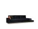 Line With Side Table - Black