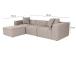 Lora (L1-O1-1R-POUFFE ) - Peach