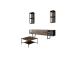 Chrome Line Set - Walnut, Black