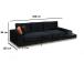 Line With Side Table - Black
