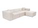 Lora (L1-O1-1R-POUFFE ) - Light Brown
